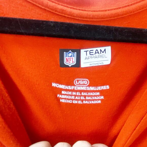2/$30 Denver Broncos NFL Team Apparel Large Womens Football V-Neck T-Shirt - Picture 4 of 8